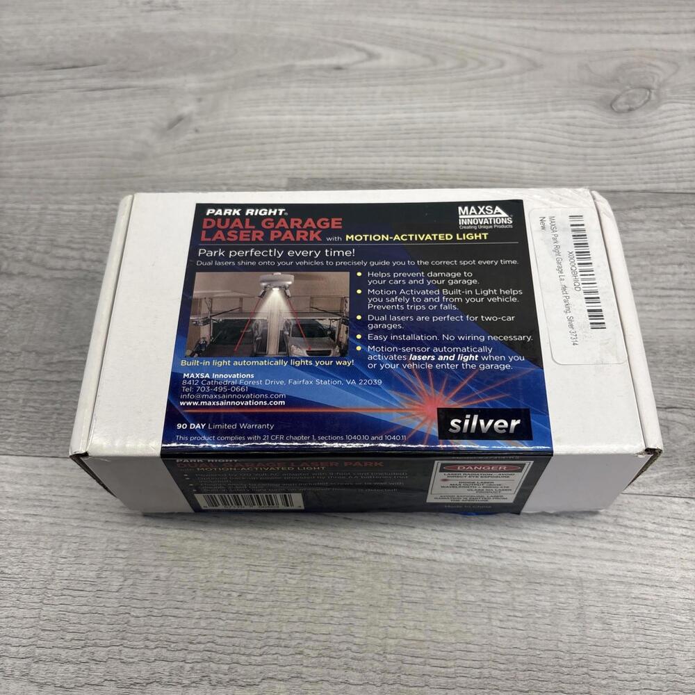 NEW Park Right Dual Garage Laser Parking Aid Motion Activated LED Light 2 Cars
